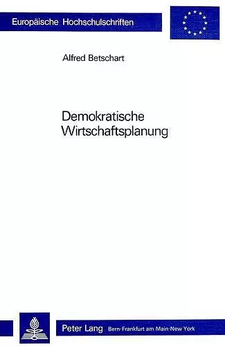 Demokratische Wirtschaftsplanung cover