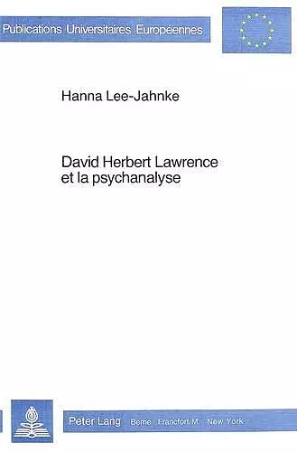 David Herbert Lawrence Et La Psychanalyse cover