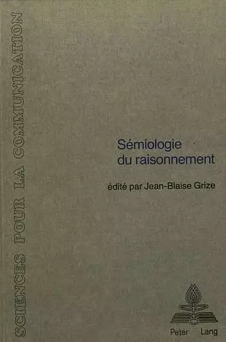 Sémiologie Du Raisonnement cover