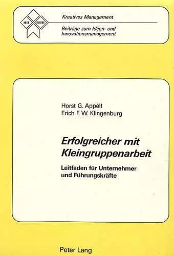 Erfolgreicher Mit Kleingruppenarbeit cover