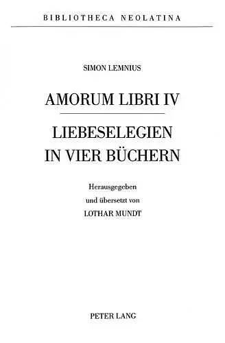 Amorum Libri IV cover