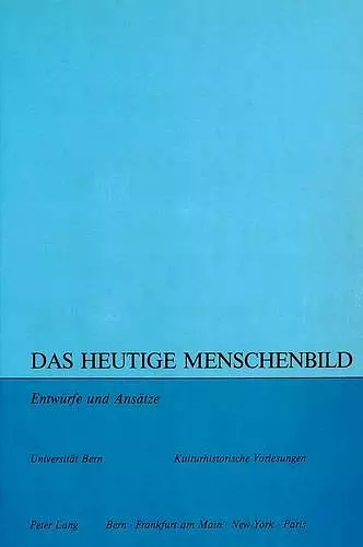 Das Heutige Menschenbild cover