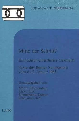 Mitte Der Schrift? cover