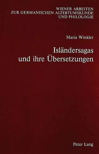 Islaendersagas Und Ihre Uebersetzungen cover