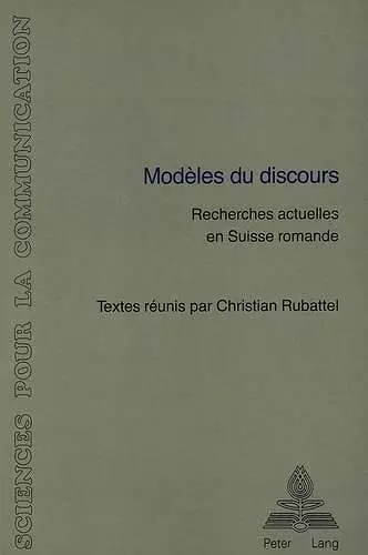 Modèles Du Discours cover