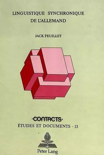 Linguistique Synchronique de l'Allemand cover