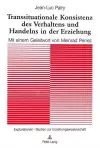 Transsituationale Konsistenz Des Verhaltens Und Handelns in Der Erziehung cover