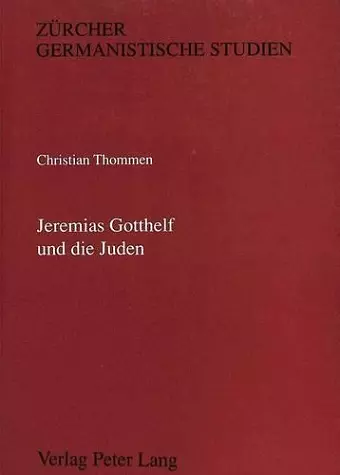 Jeremias Gotthelf Und Die Juden cover