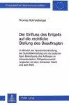 Der Einfluss Des Entgelts Auf Die Rechtliche Stellung Des Beauftragten Im Bereich Der Verschuldenshaftung cover
