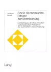 Sozio-Oekonomische Effekte Der Entmischung cover