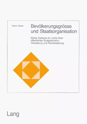 Bevoelkerungsgroesse Und Staatsorganisation cover