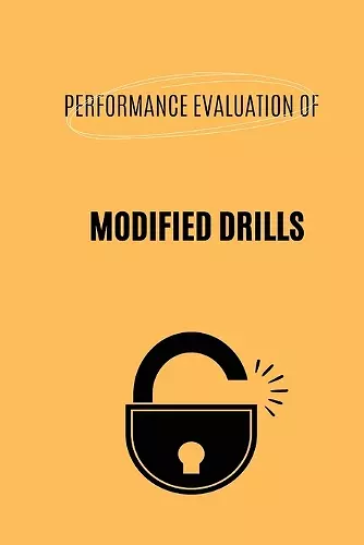 Performance Evaluation of Modified Drills cover