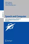 Speech and Computer cover