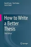 How to Write a Better Thesis cover