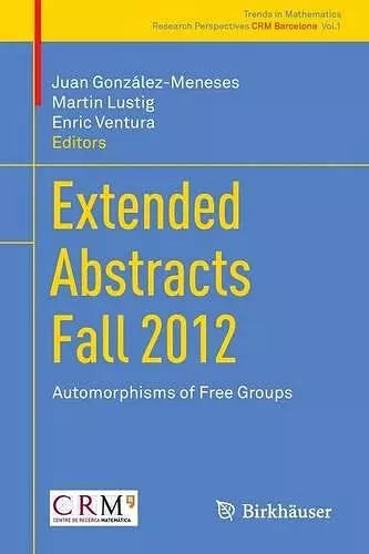 Extended Abstracts Fall 2012 cover