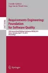 Requirements Engineering: Foundation for Software Quality cover