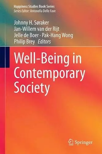 Well-Being in Contemporary Society cover