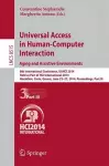 Universal Access in Human-Computer Interaction: Aging and Assistive Environments cover