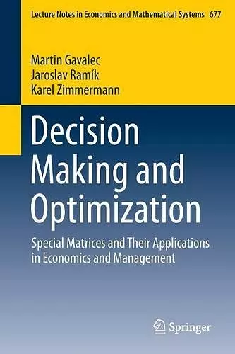 Decision Making and Optimization cover