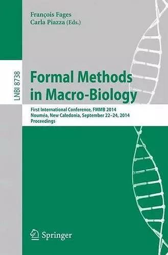Formal Methods in Macro-Biology cover