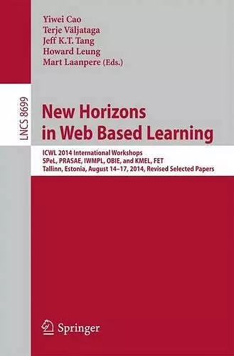 New Horizons in Web Based Learning cover