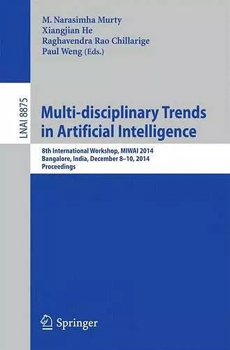 Multi-disciplinary Trends in Artificial Intelligence cover