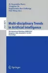 Multi-disciplinary Trends in Artificial Intelligence cover