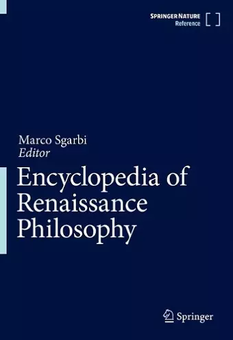 Encyclopedia of Renaissance Philosophy cover