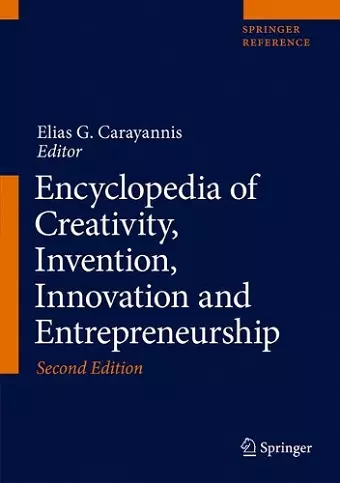 Encyclopedia of Creativity, Invention, Innovation and Entrepreneurship cover