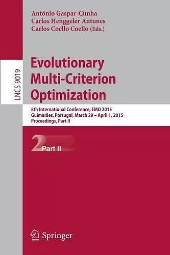 Evolutionary Multi-Criterion Optimization cover