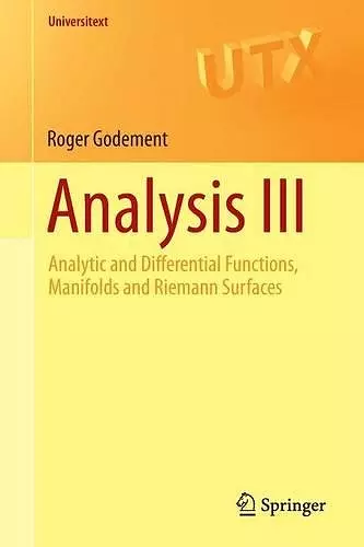 Analysis III cover