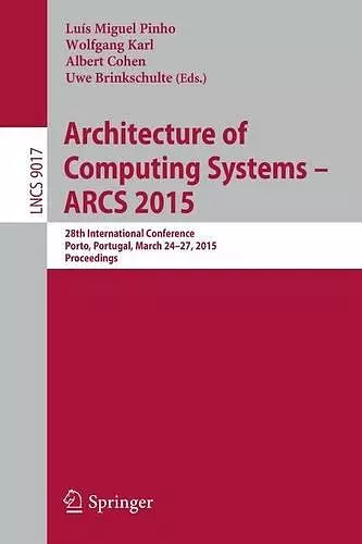 Architecture of Computing Systems – ARCS 2015 cover