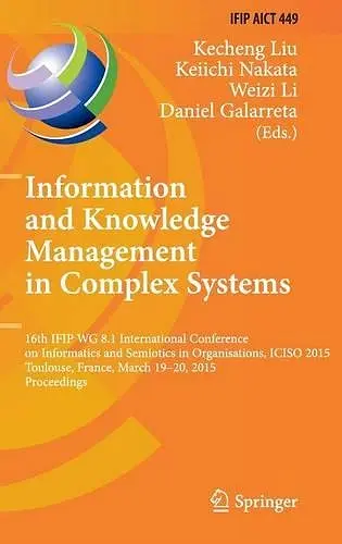 Information and Knowledge Management in Complex Systems cover