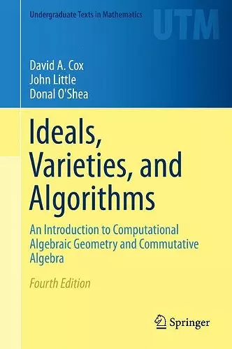 Ideals, Varieties, and Algorithms cover