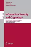 Information Security and Cryptology cover