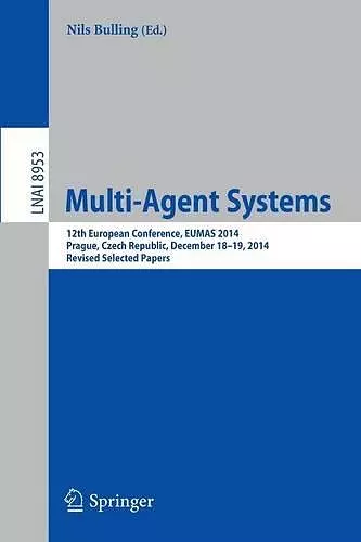 Multi-Agent Systems cover