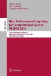 High Performance Computing for Computational Science -- VECPAR 2014 cover