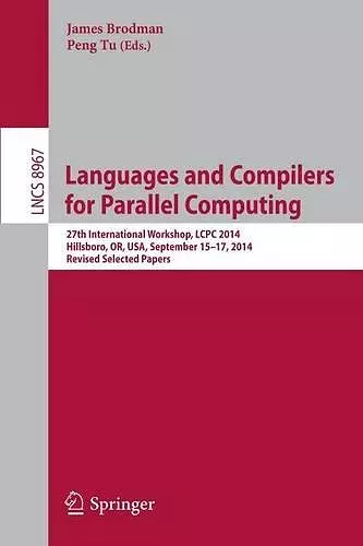 Languages and Compilers for Parallel Computing cover