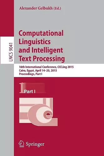 Computational Linguistics and Intelligent Text Processing cover