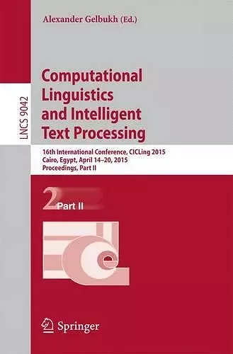 Computational Linguistics and Intelligent Text Processing cover