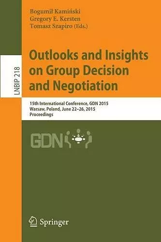 Outlooks and Insights on Group Decision and Negotiation cover