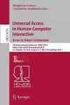 Universal Access in Human-Computer Interaction. Access to Today's Technologies cover