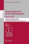 Human Aspects of IT for the Aged Population. Design for Aging cover