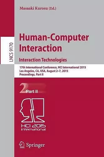 Human-Computer Interaction: Interaction Technologies cover