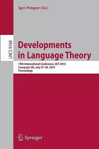 Developments in Language Theory cover