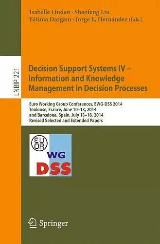 Decision Support Systems IV - Information and Knowledge Management in Decision Processes cover