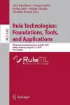 Rule Technologies: Foundations, Tools, and Applications cover