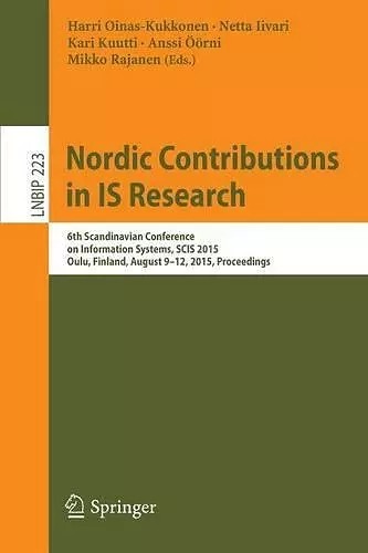 Nordic Contributions in IS Research cover