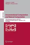 Unconventional Computation and Natural Computation cover