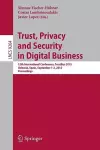 Trust, Privacy and Security in Digital Business cover